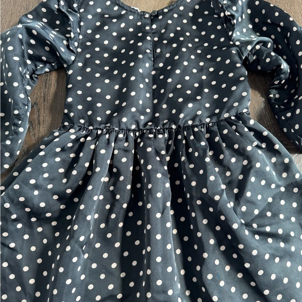 GAP Black Dress with White Polka Dots girl’s size 4T